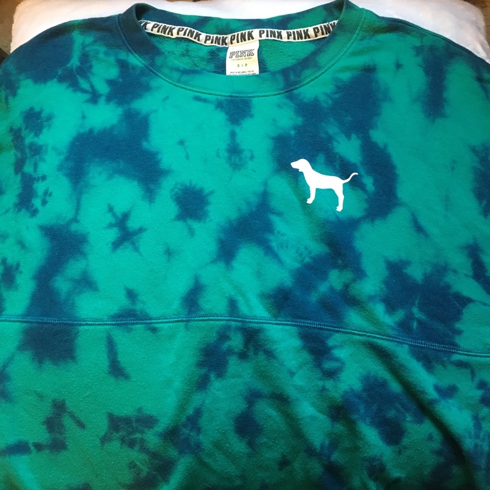 PINK tie dye sweatshirt